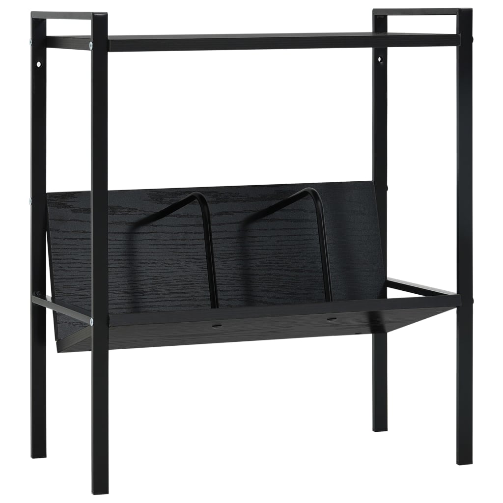 Bibliothèque 2 niveaux Noir 52x28x59 cm bois d'ingénierie - XIOS