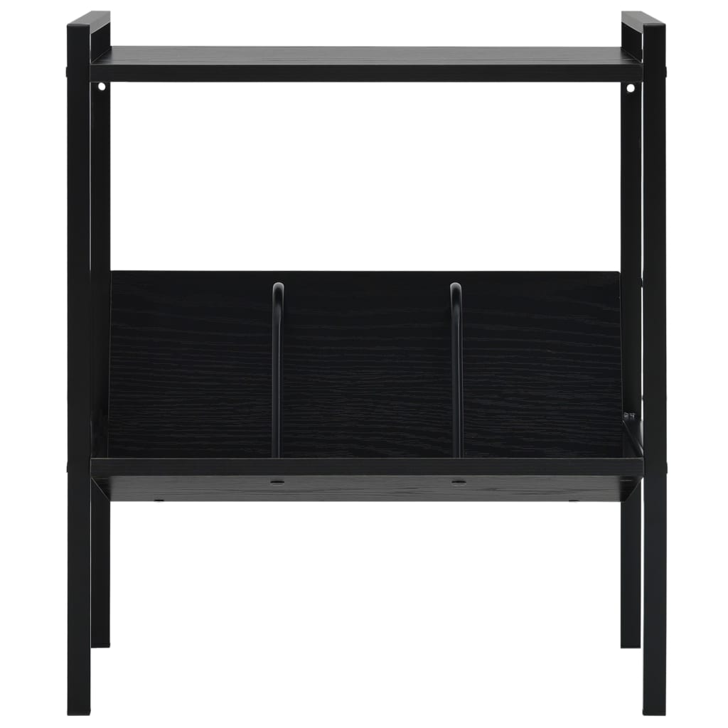 Bibliothèque 2 niveaux Noir 52x28x59 cm bois d'ingénierie - XIOS