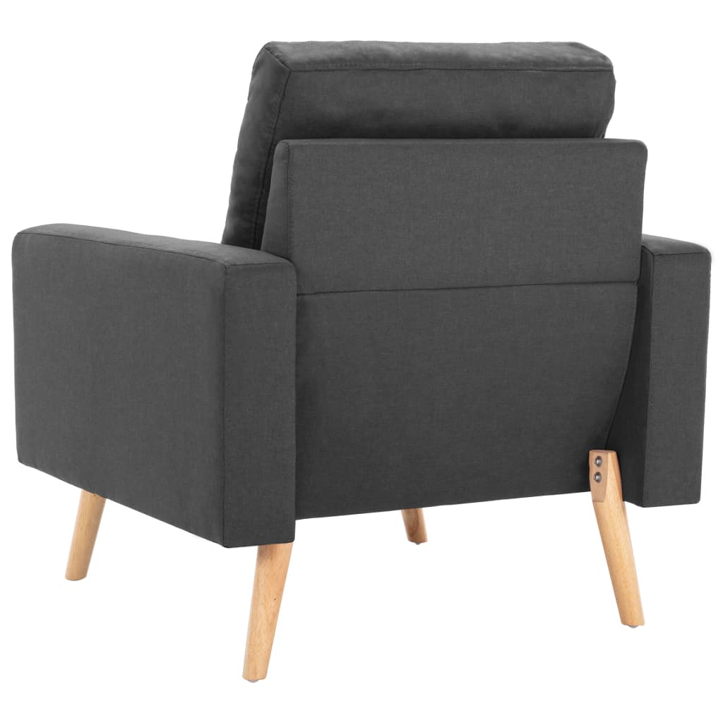 Fauteuil gris foncé tissu - XIOS