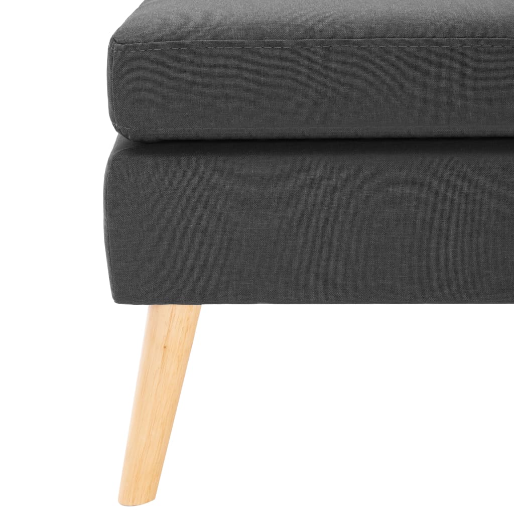 Repose-pied Gris foncé Tissu - XIOS