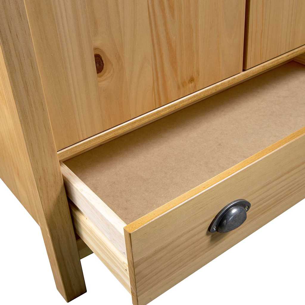 Garde-robe à 2 portes Hill 89x50x170 cm Bois de pin solide - XIOS