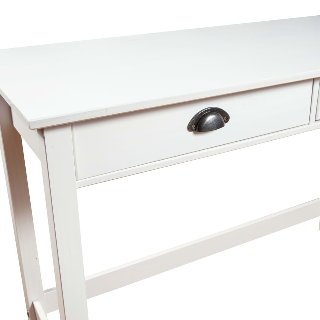 Table console Hill avec 2 tiroirs 110x45x74 cm Bois pin massif - XIOS