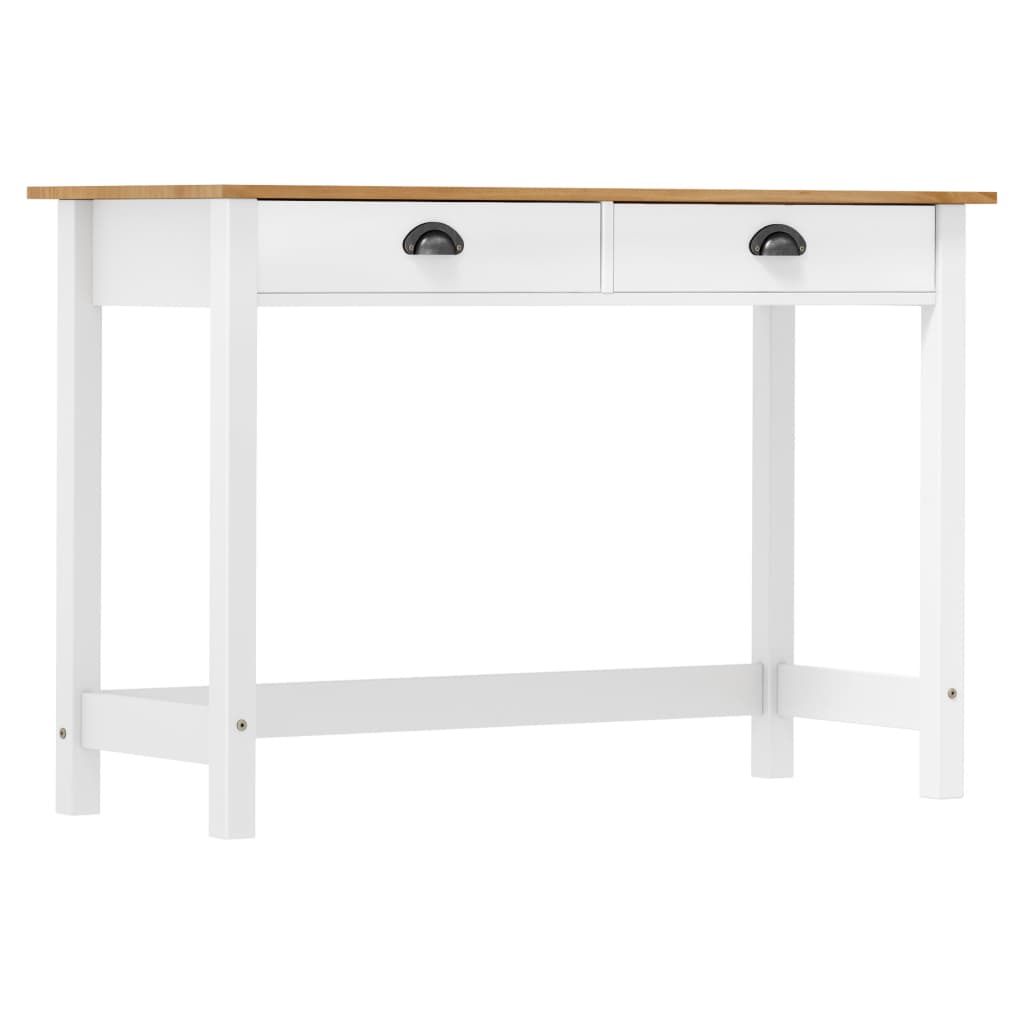 Table console Hill avec 2 tiroirs 110x45x74 cm Pin solide - XIOS