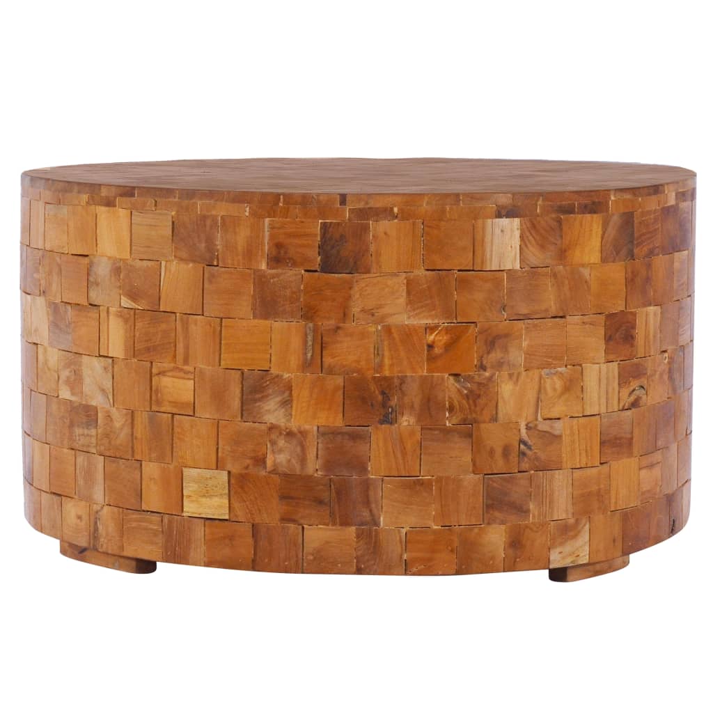 Table basse 60x60x35 cm Bois de teck massif - XIOS