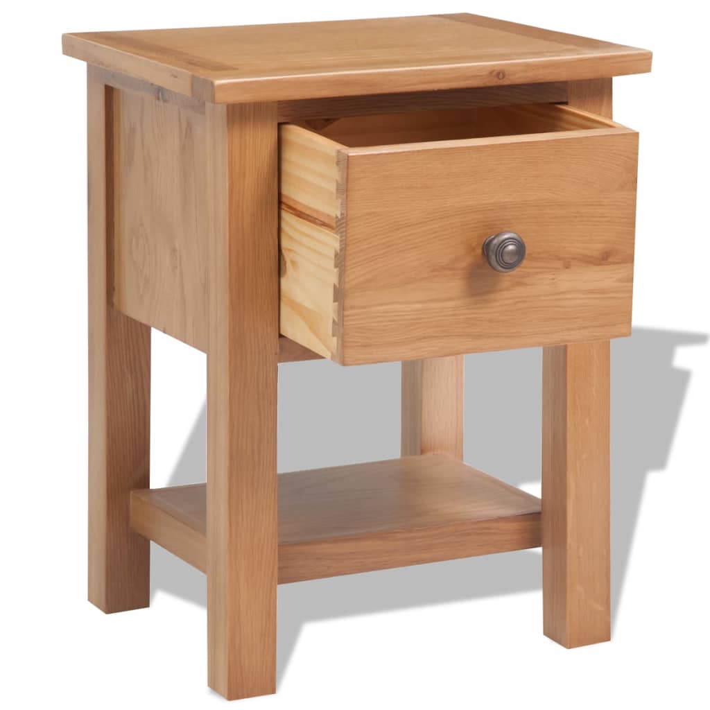 Tables de chevet 2 pcs 36x30x47 cm bois de chêne massif - XIOS