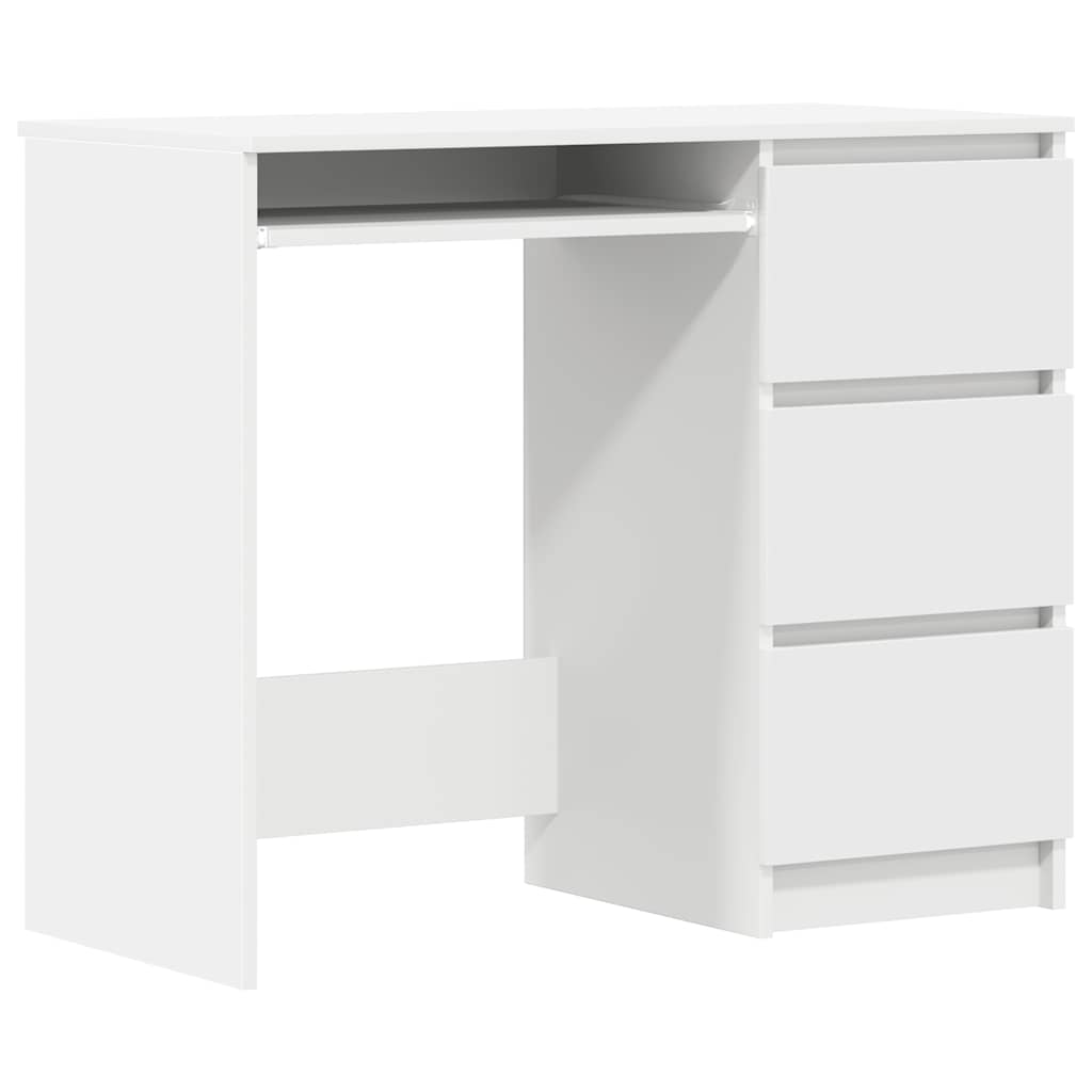 Bureau Blanc 90x45x76 cm Bois d’ingénierie Bureaux vidaXL