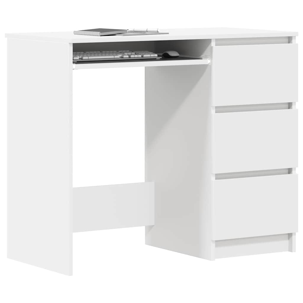 Bureau Blanc 90x45x76 cm Bois d’ingénierie - XIOS