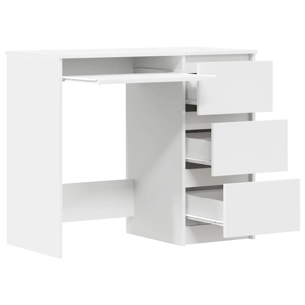 Bureau Blanc 90x45x76 cm Bois d’ingénierie - XIOS