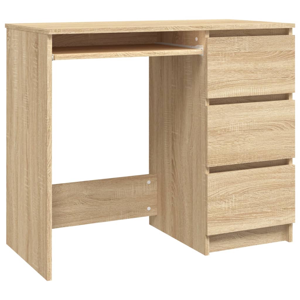 Bureau Chêne sonoma 90x45x76 cm Bois d’ingénierie Bureaux vidaXL   