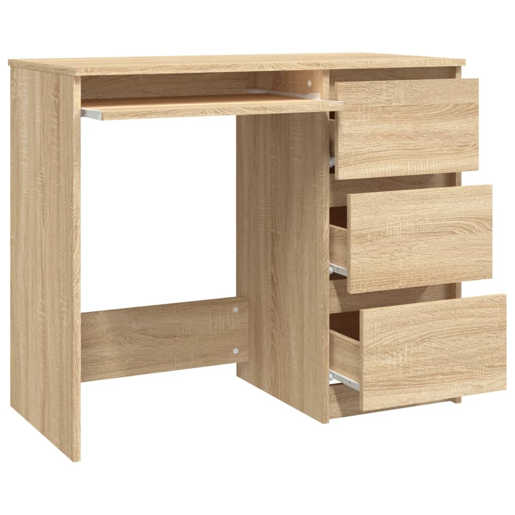 Bureau Chêne sonoma 90x45x76 cm Bois d’ingénierie Bureaux vidaXL   