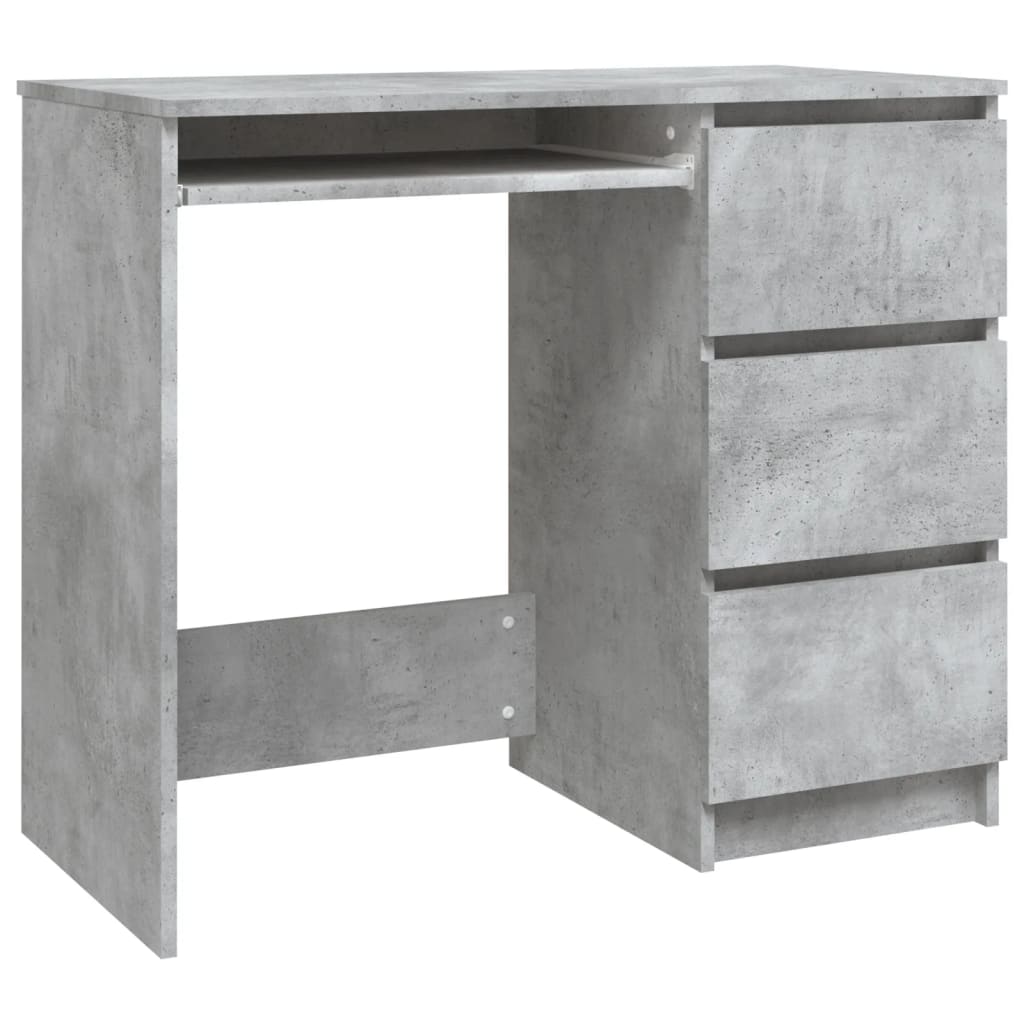 Bureau Gris béton 90x45x76 cm Bois d’ingénierie Bureaux vidaXL   