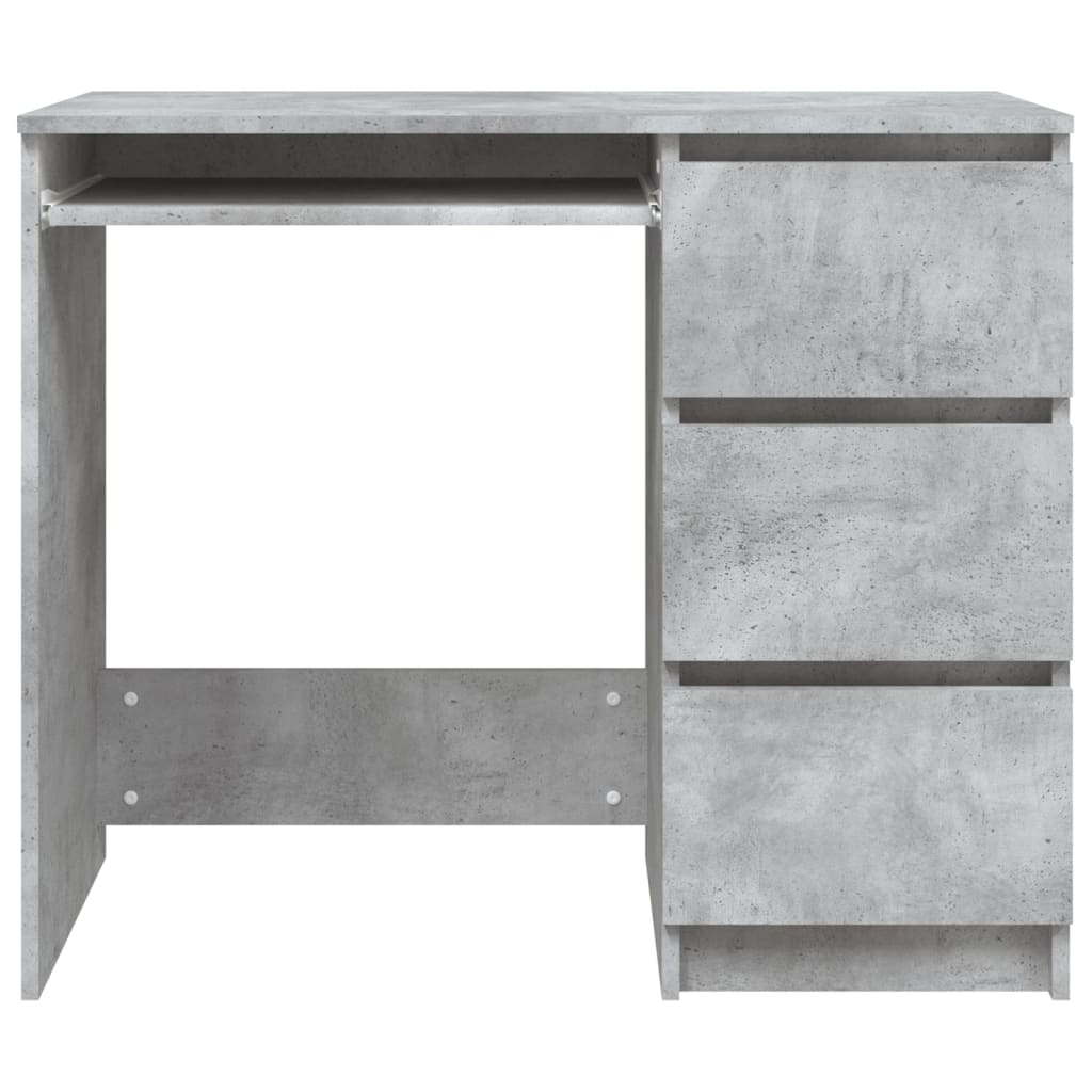 Bureau Gris béton 90x45x76 cm Bois d’ingénierie Bureaux vidaXL   