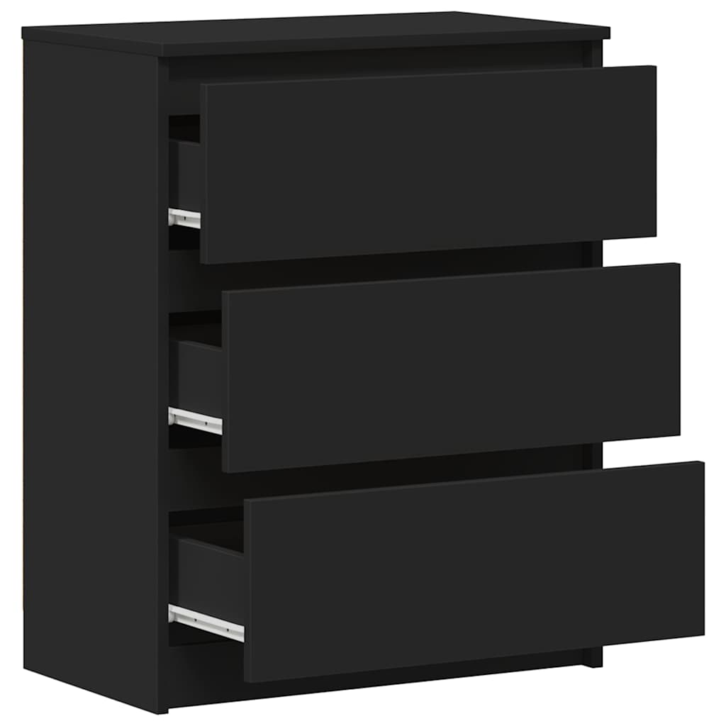 Buffet Noir 60x35x76 cm Bois d'ingénierie - XIOS