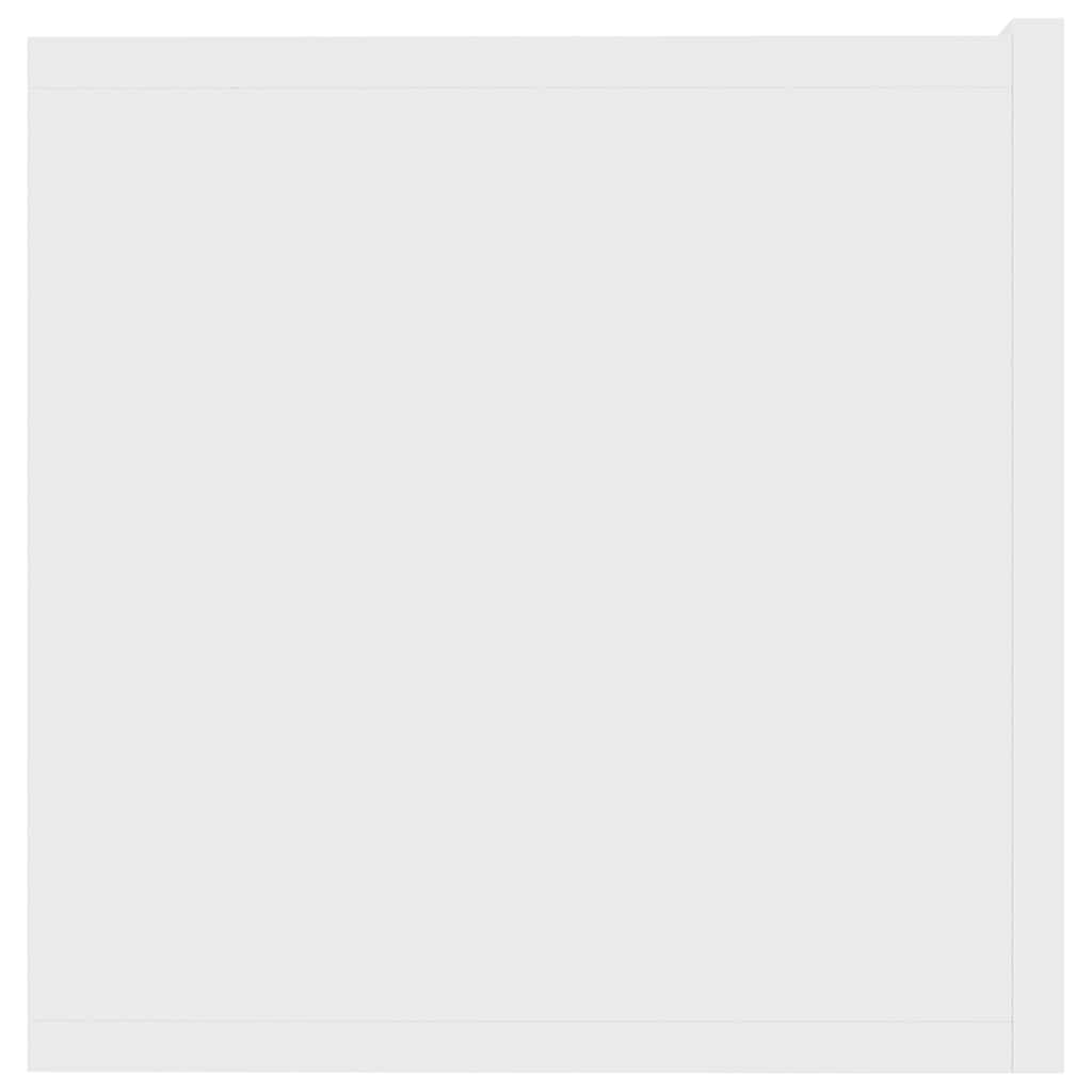 Meuble TV Blanc 80x30x30 cm Bois d'ingénierie - XIOS