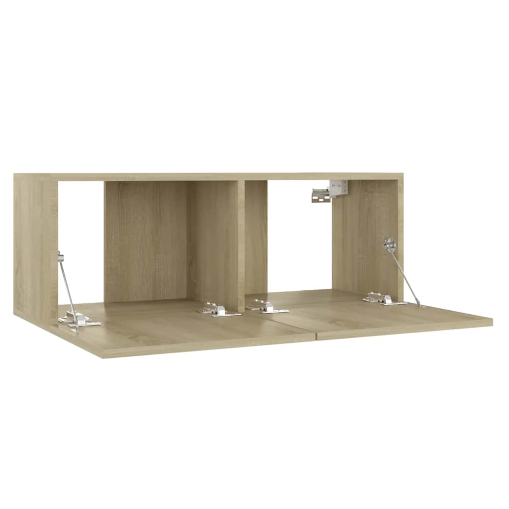 Meuble TV Chêne sonoma 80x30x30 cm Bois d’ingénierie - XIOS
