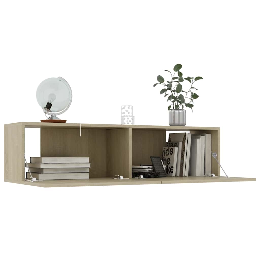 Meuble TV Chêne sonoma 120x30x30 cm Bois d’ingénierie - XIOS
