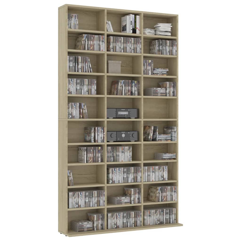 Armoire à CD Chêne sonoma 102x16x177,5 cm Bois d'ingénierie - XIOS