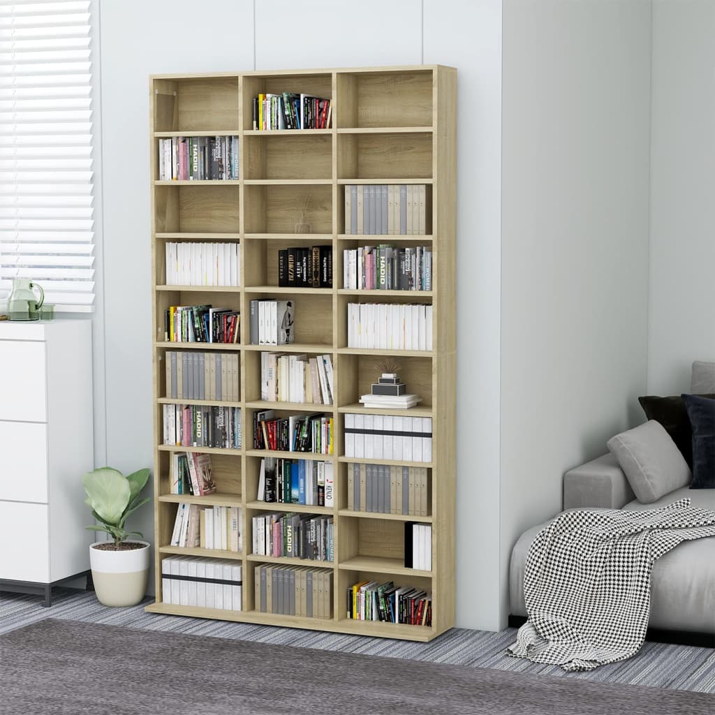 Armoire à CD Chêne sonoma 102x16x177,5 cm Bois d'ingénierie - XIOS