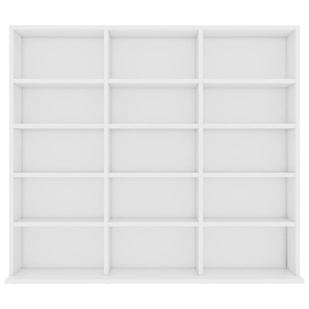 Armoire à CD Blanc 100x23x89,5 cm Bois d’ingénierie - XIOS