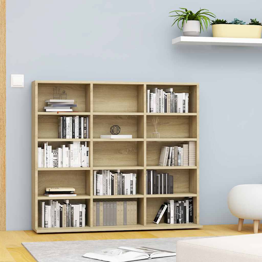 Armoire à CD Chêne sonoma 100x23x89,5 cm Bois d’ingénierie - XIOS