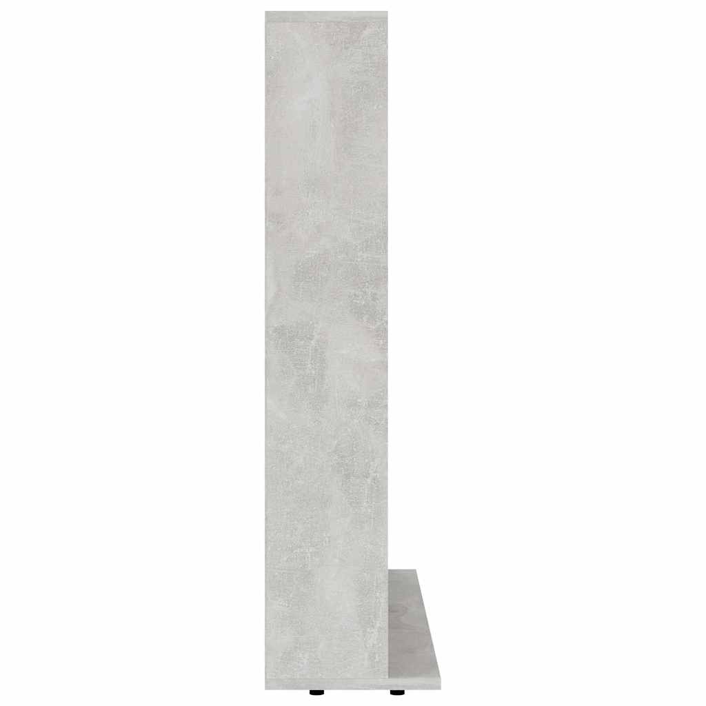 Armoire à CD Gris béton 100x23x89,5 cm Bois d’ingénierie - XIOS