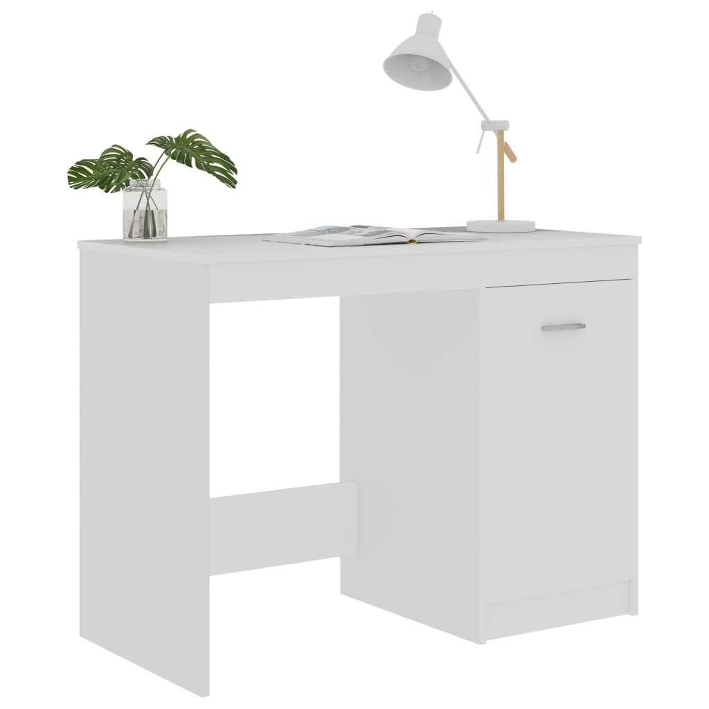 Bureau Blanc 100x50x76 cm Bois d'ingénierie Bureaux vidaXL