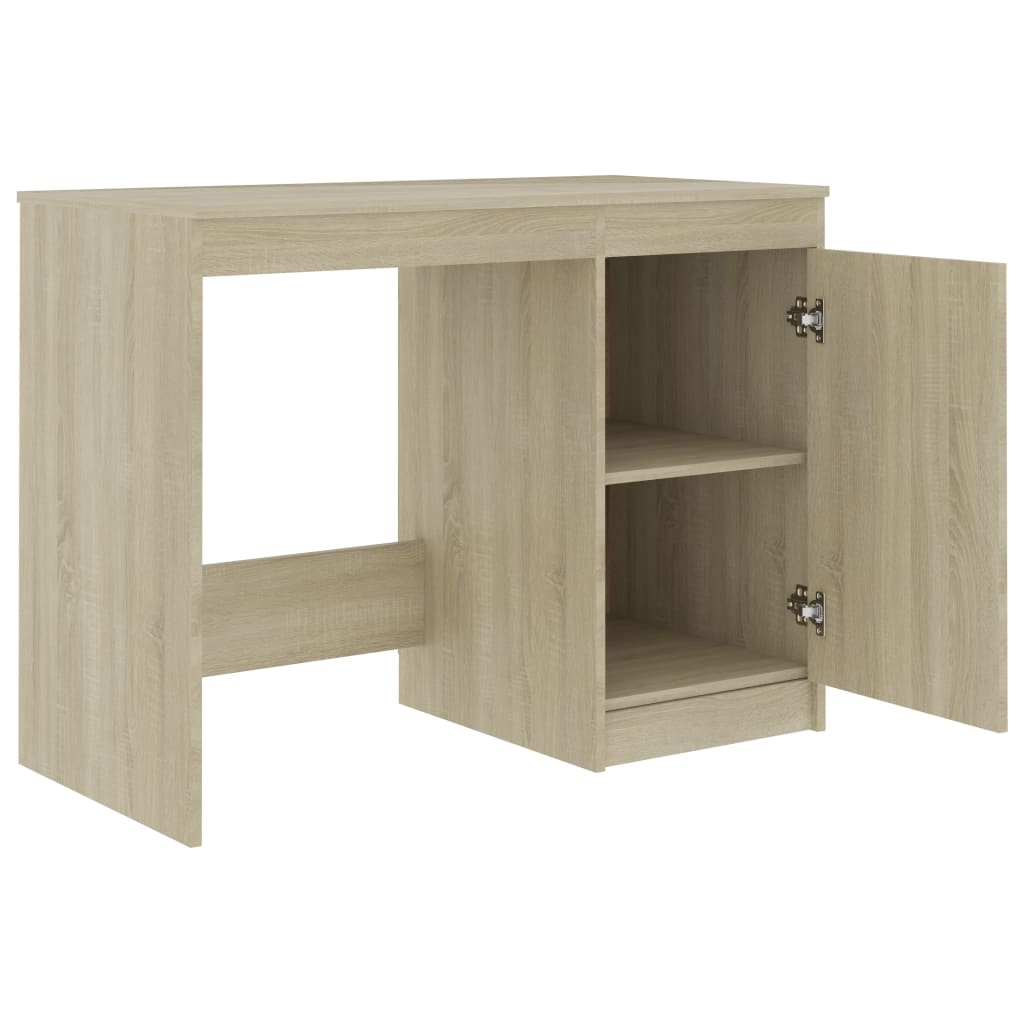 Bureau Chêne sonoma 100x50x76 cm Bois d’ingénierie Bureaux vidaXL