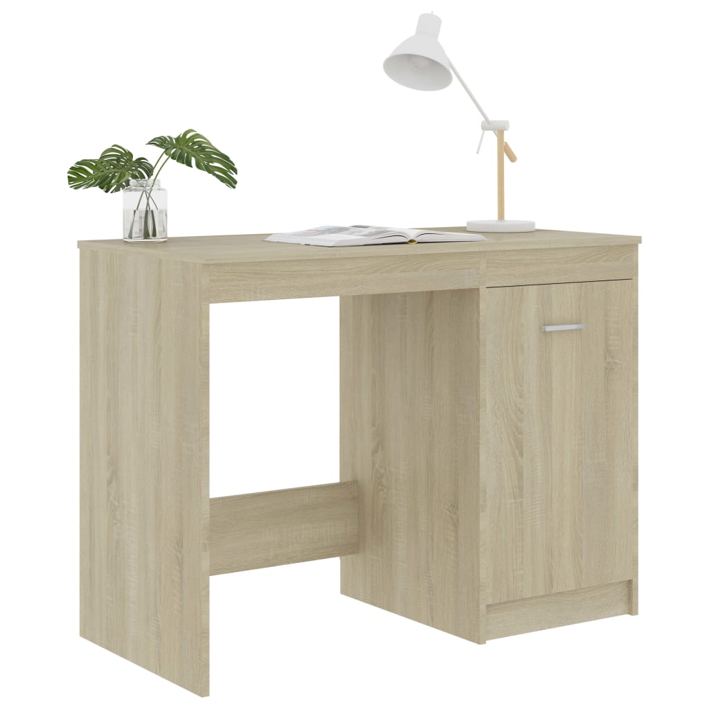Bureau Chêne sonoma 100x50x76 cm Bois d’ingénierie Bureaux vidaXL