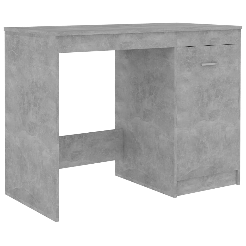 Bureau Gris béton 100x50x76 cm Bois d'ingénierie Bureaux vidaXL