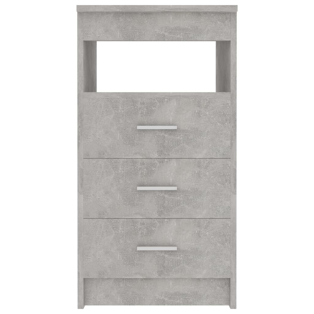 Armoire à tiroirs Gris béton 40x50x76 cm Bois d'ingénierie Casiers & armoires de rangement vidaXL