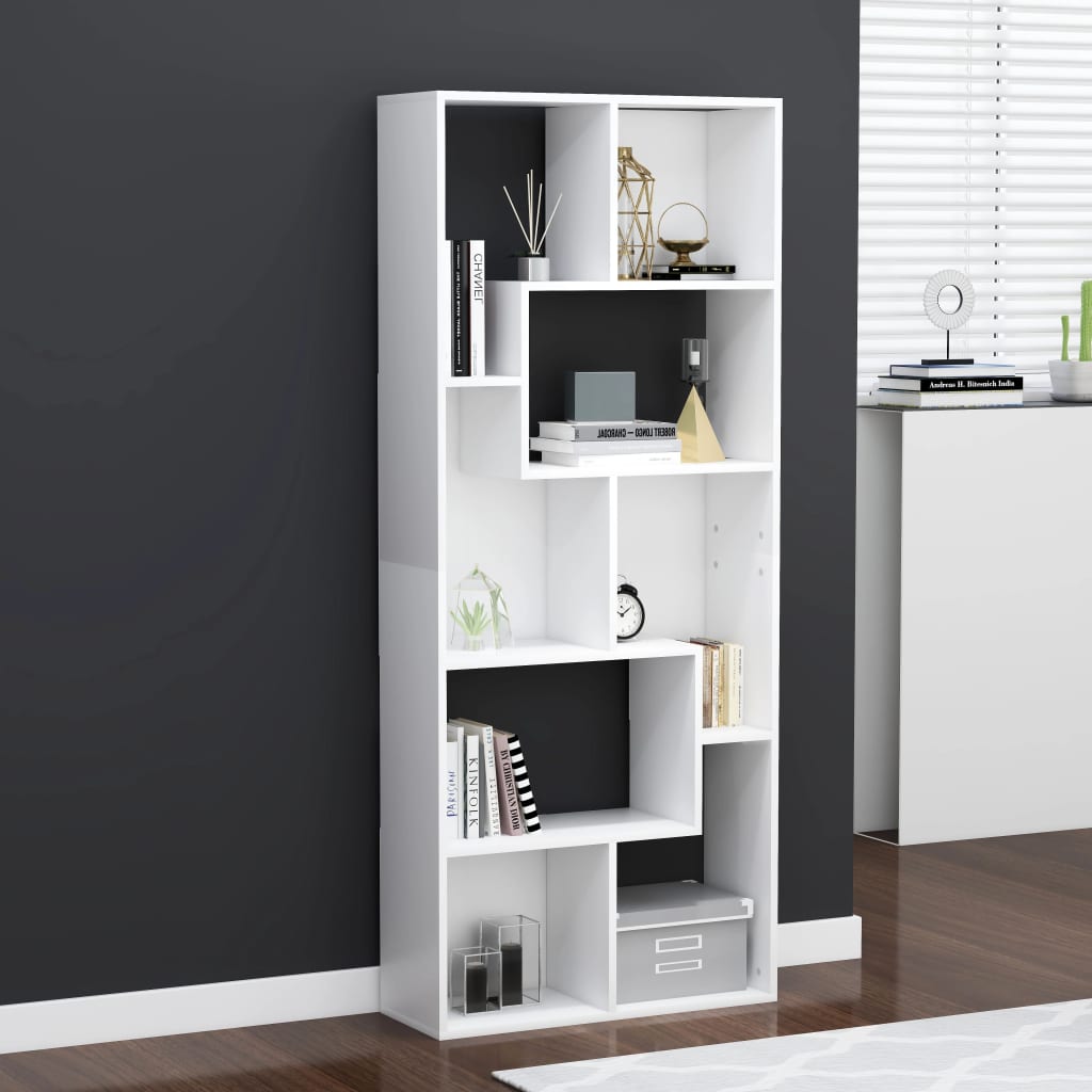 Bibliothèque Blanc 67x24x161 cm Bois d'ingénierie - XIOS