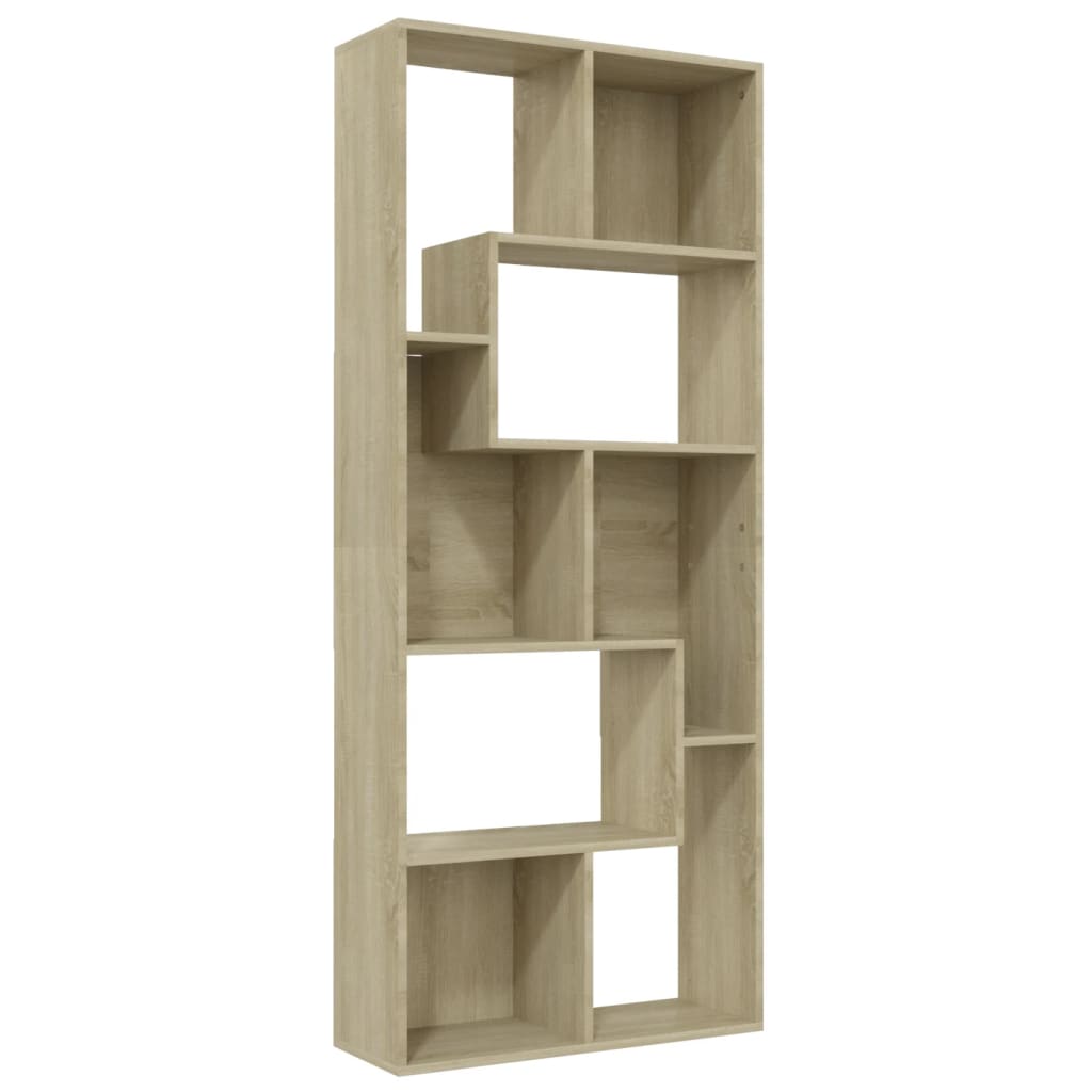 Bibliothèque Chêne sonoma 67x24x161 cm Bois d'ingénierie - XIOS