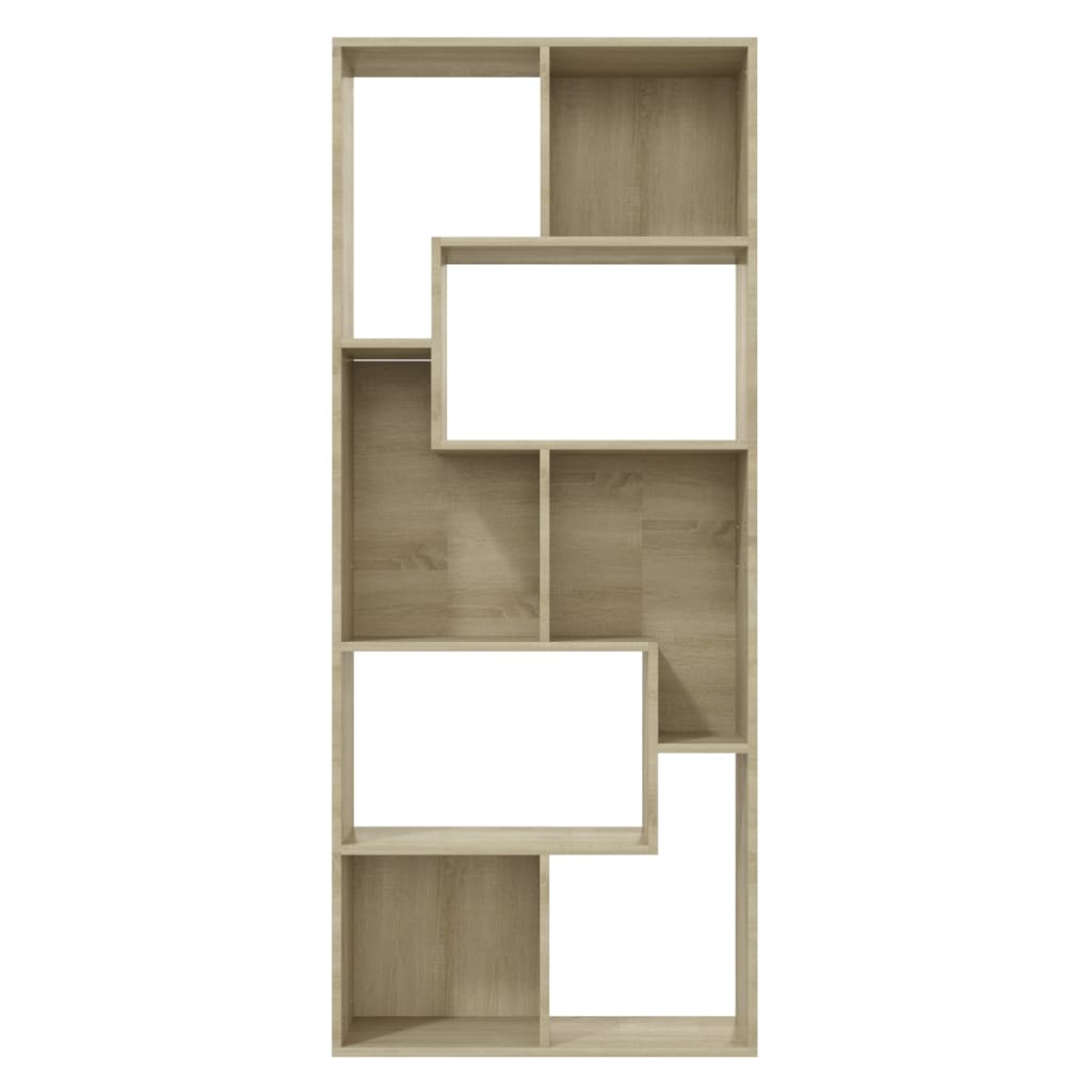Bibliothèque Chêne sonoma 67x24x161 cm Bois d'ingénierie - XIOS