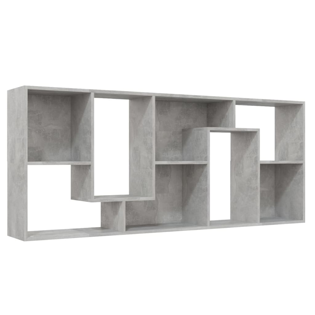 Bibliothèque Gris béton 67x24x161 cm Bois d'ingénierie - XIOS