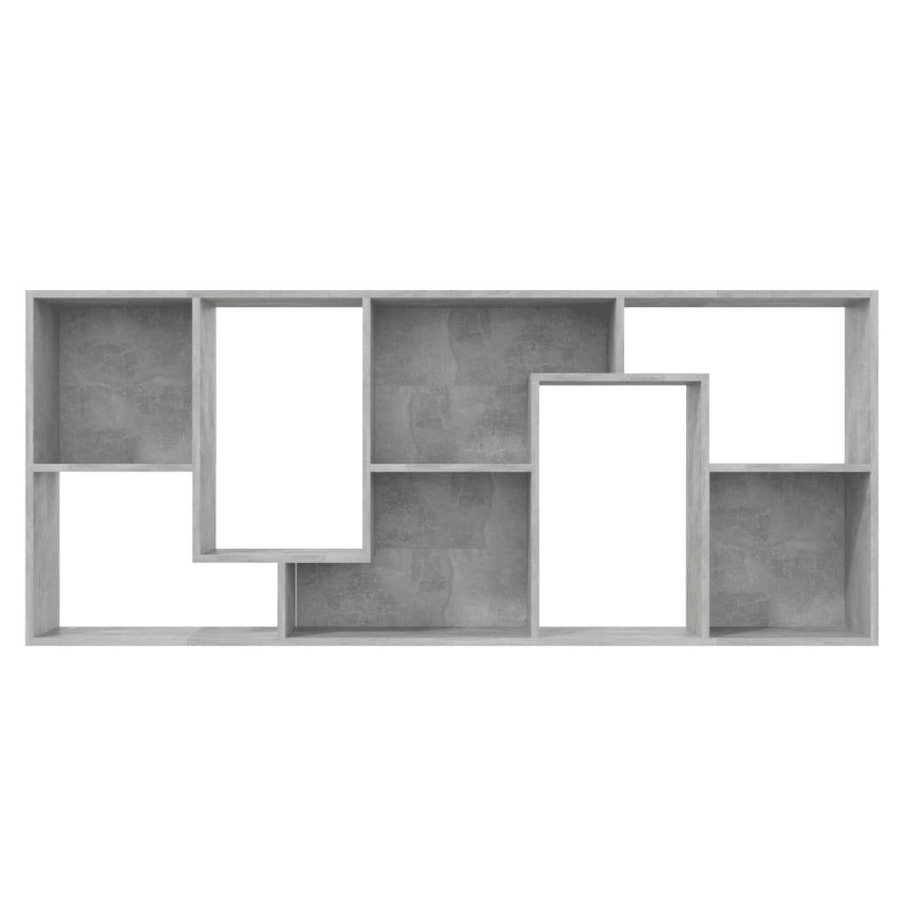 Bibliothèque Gris béton 67x24x161 cm Bois d'ingénierie - XIOS