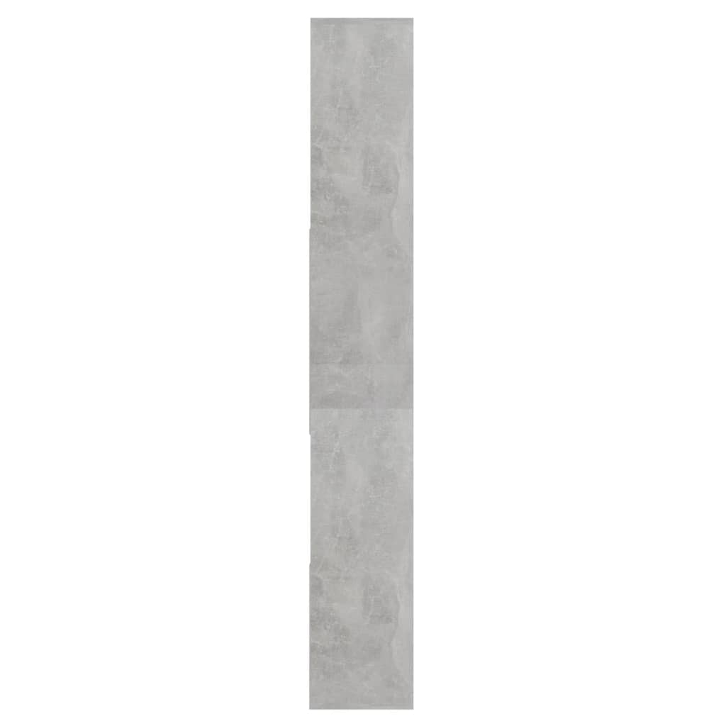Bibliothèque Gris béton 67x24x161 cm Bois d'ingénierie - XIOS