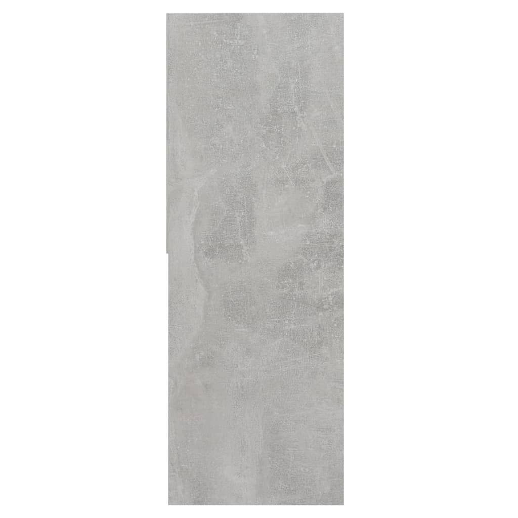 Bibliothèque Gris béton 67x24x161 cm Bois d'ingénierie - XIOS