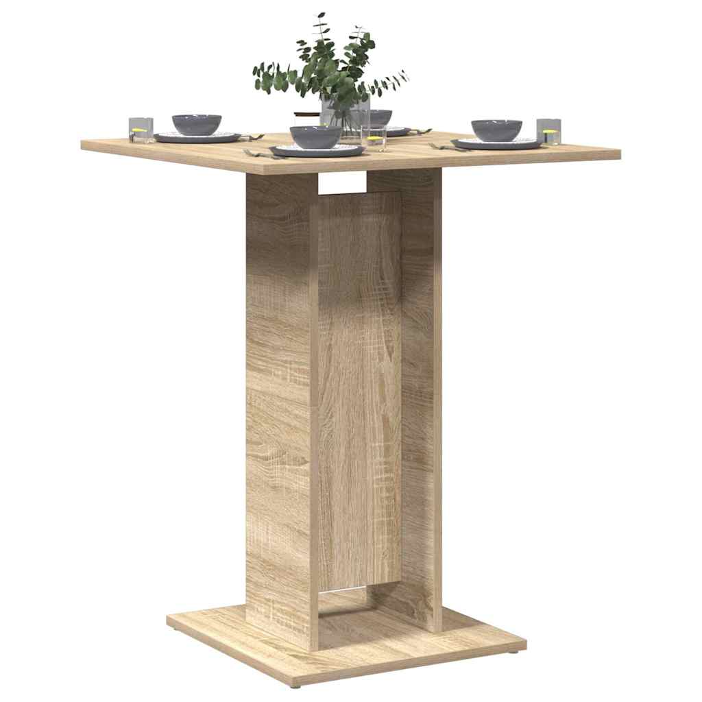 Table de bistro Chêne sonoma 60x60x75 cm Bois d'ingénierie - XIOS
