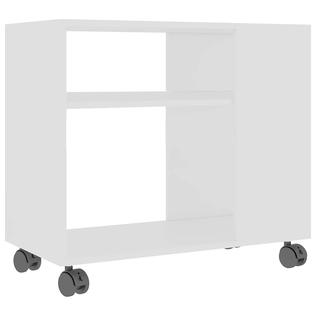Table d'appoint Blanc 70x35x55 cm Bois d'ingénierie - XIOS