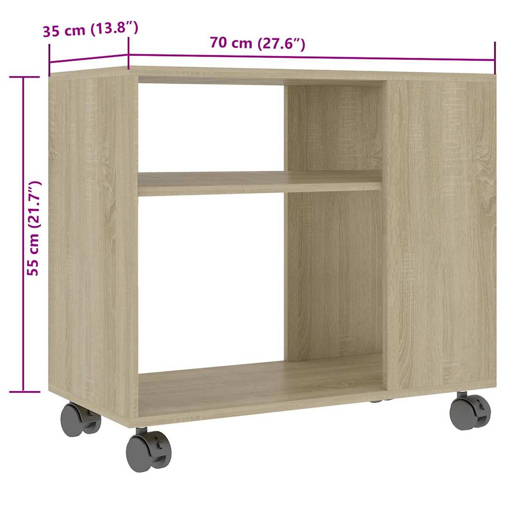 Table d'appoint Chêne sonoma 70x35x55 cm Bois d'ingénierie - XIOS