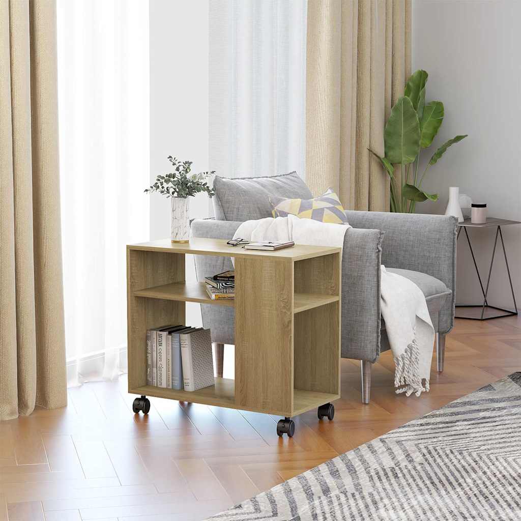Table d'appoint Chêne sonoma 70x35x55 cm Bois d'ingénierie - XIOS