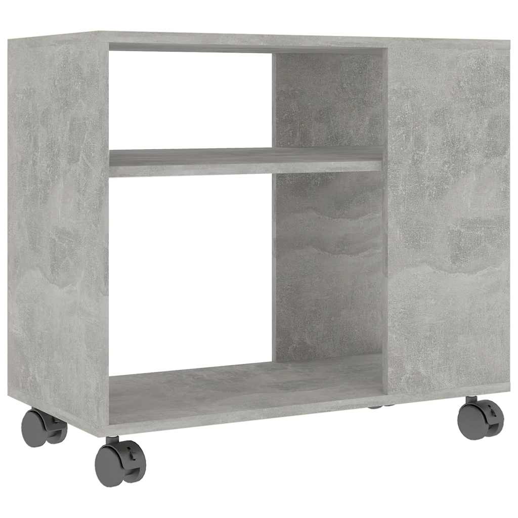 Table d'appoint Gris béton 70x35x55 cm Bois d'ingénierie - XIOS
