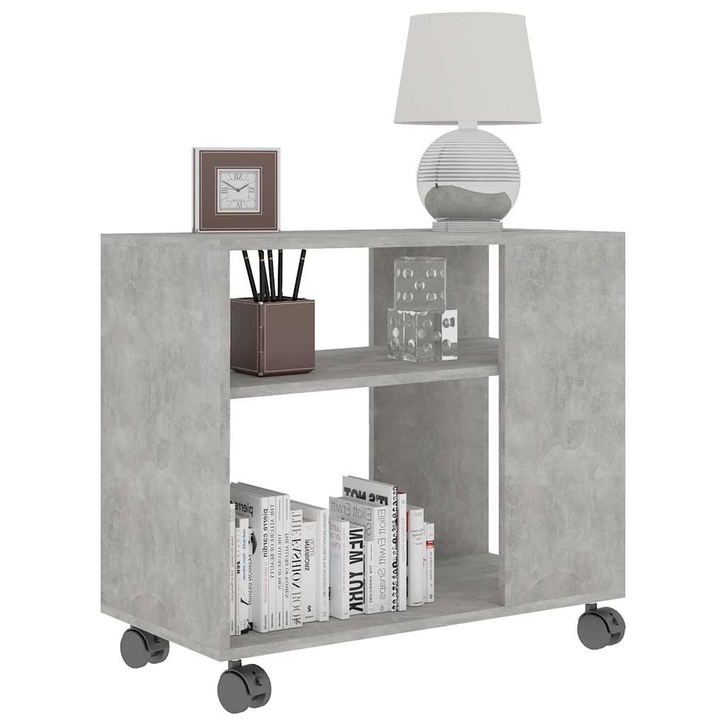 Table d'appoint Gris béton 70x35x55 cm Bois d'ingénierie - XIOS