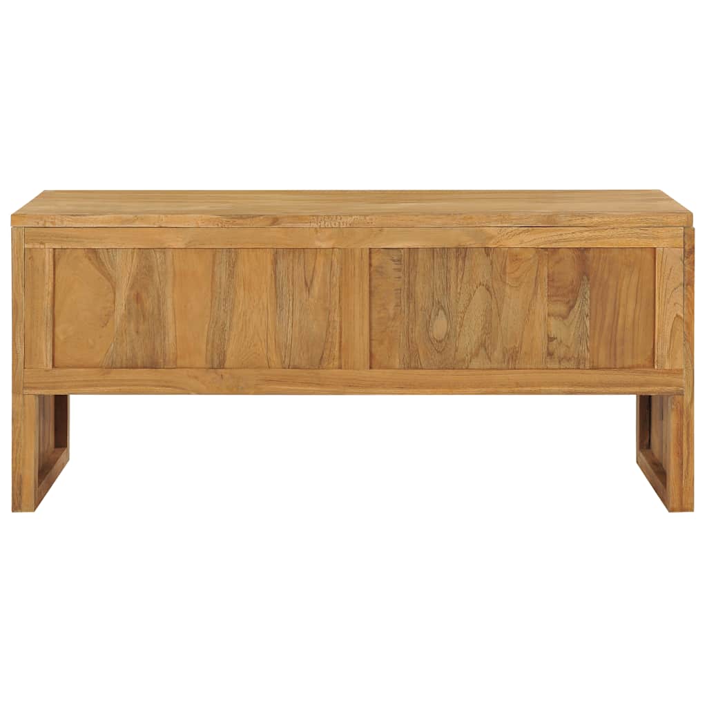 Meuble TV 100x35x45 cm Bois de teck massif - XIOS