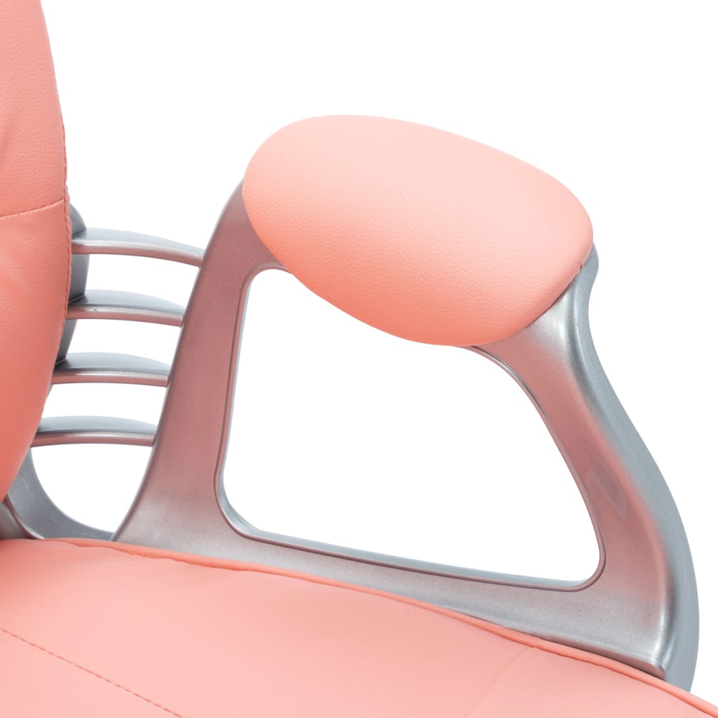 Chaise de bureau pivotante Rose Similicuir