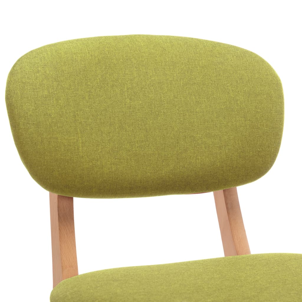 Tabourets de bar lot de 2 vert tissu - XIOS
