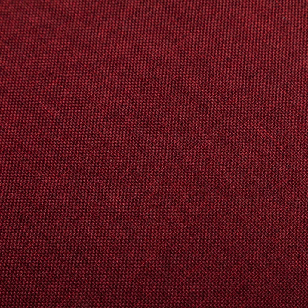 Tabourets de bar lot de 2 rouge bordeaux tissu - XIOS