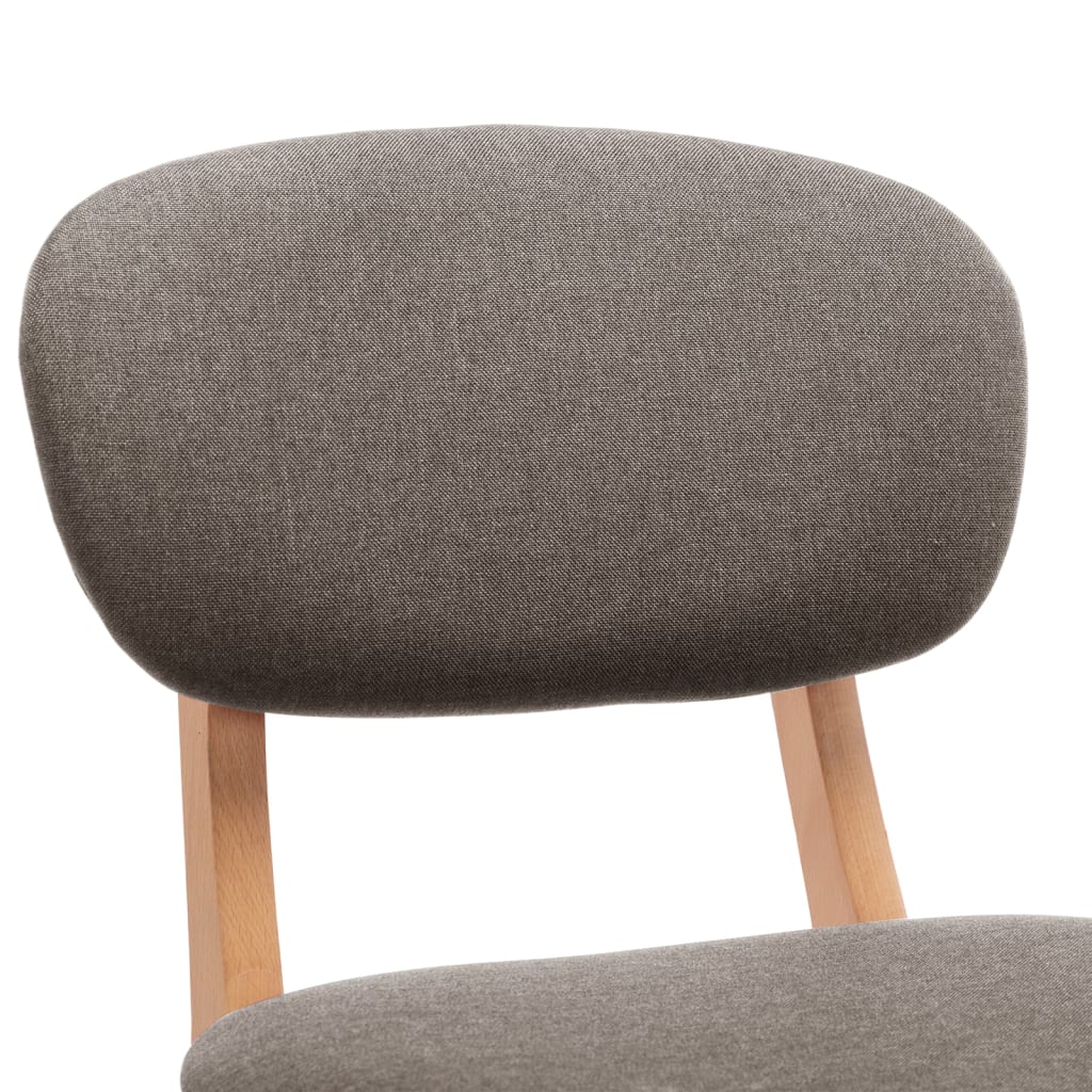 Tabourets de bar lot de 2 taupe tissu - XIOS