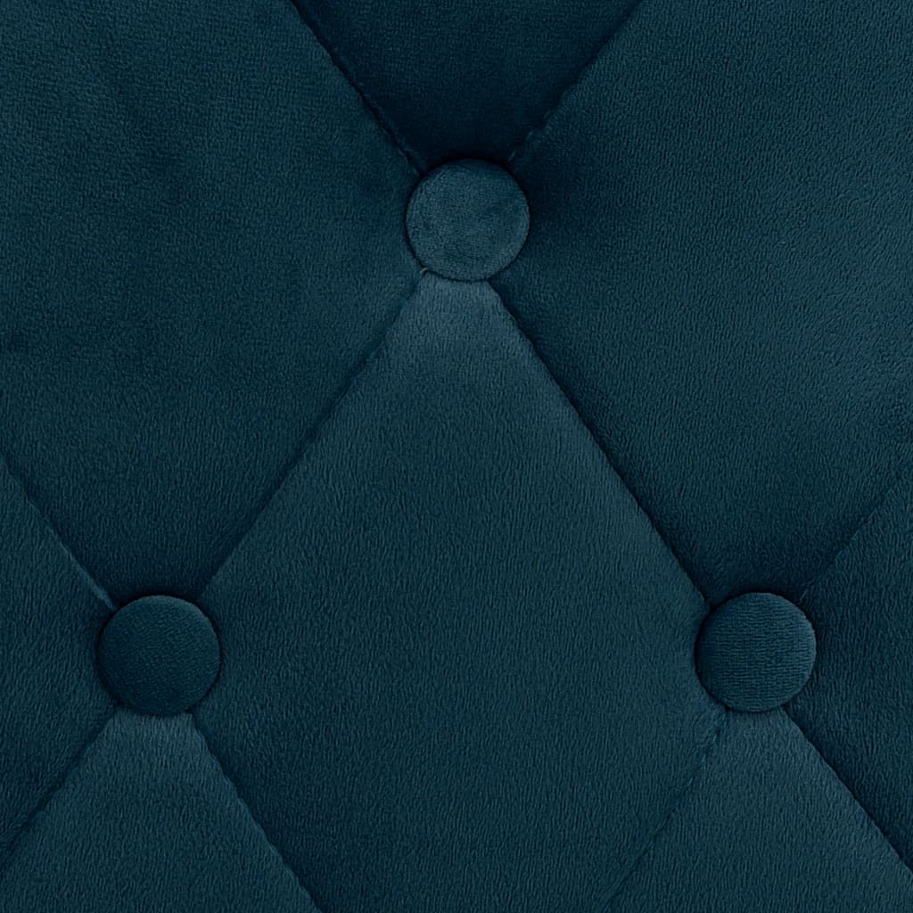 Tabourets de bar lot de 2 bleu velours - XIOS