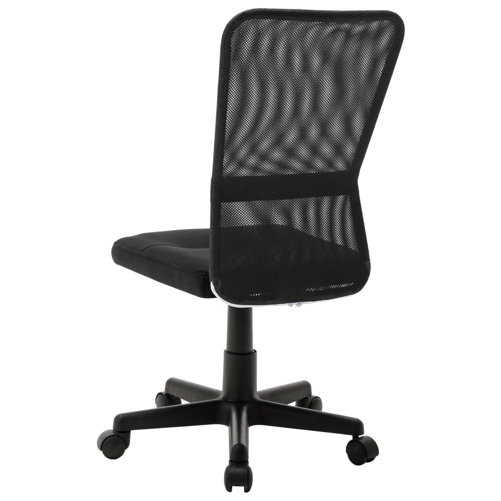Chaise de bureau Noir 44x52x100 cm Tissu en maille Chaises de bureau vidaXL